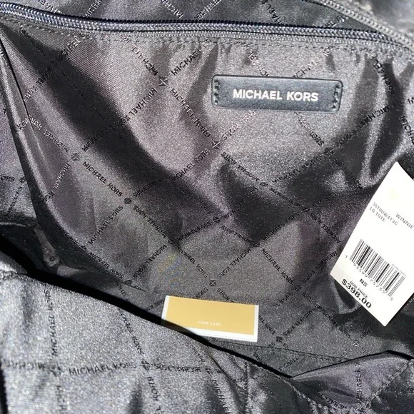 Michael Kors Winnie Quilted Nylon Black Large Tote 35TOUW4T3C - Picture 7 of 12